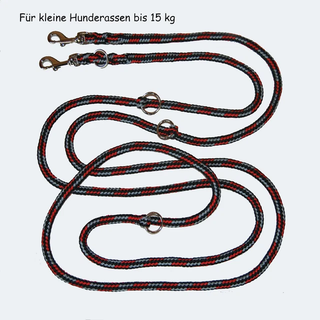 TOP LEINE FÜR KLEINE HUNDERASSEN 4 Varianten 2m 3fach  bis 3m 4fach verstellbar