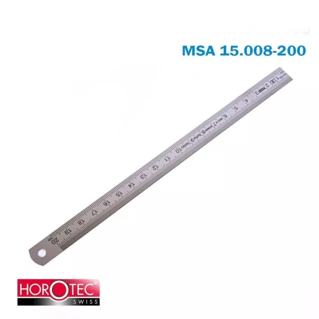 MSA15.008-200 Regla Flexible de Acero Inoxidable, Doble Cara / 200 mm /...
