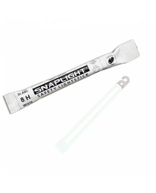 Baton lumineux Cyalume - blanc - 8 heures