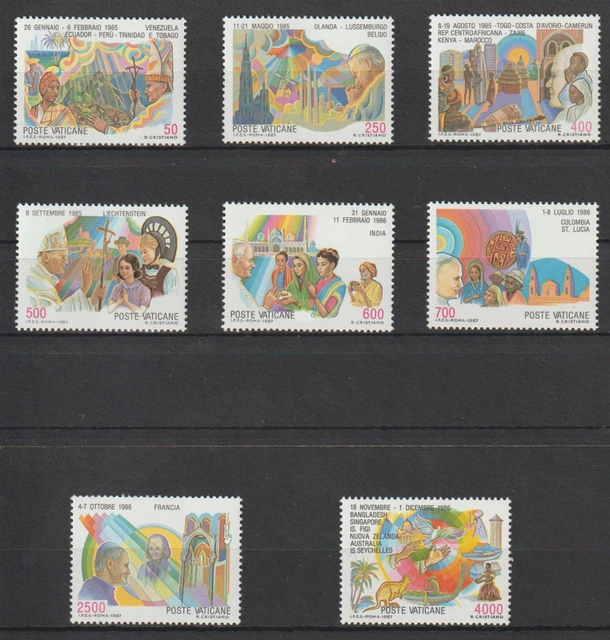 VATICAN ET ÉTATS PONTIFICAUX Série 7 monnaies Jean-Paul II an VII 1985 Rome fwo_701183 Monde