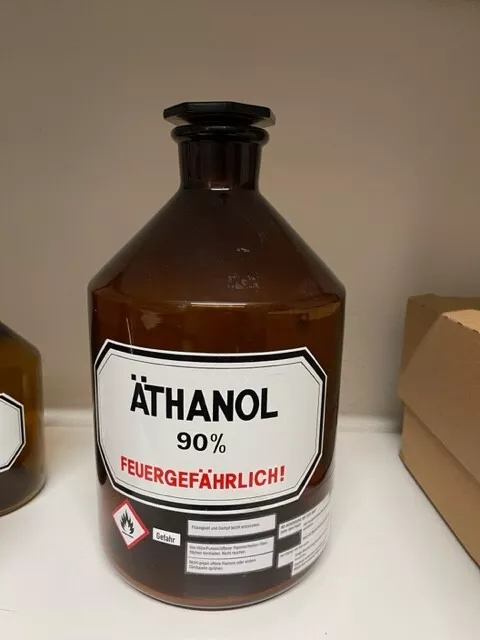 Apothekengefäß aus Glas ("Äthanol"), 5L