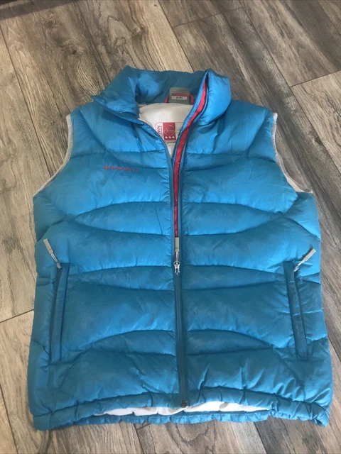 Mammut Women’s Large 650+ Fill Down Vest, Blue Outdoor Backpacking Hiking Mammut Women’s Large 650+ Fill Down Vest, Blue Outdoor Backpacking Hiking