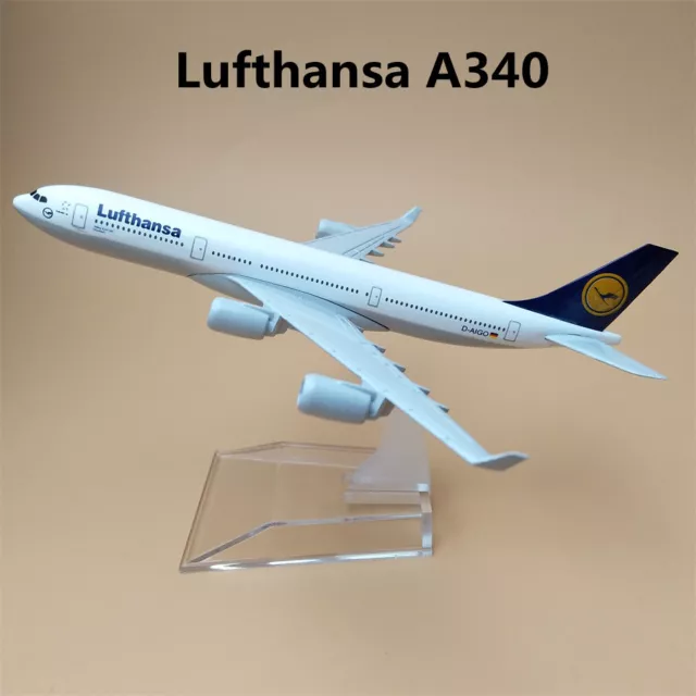 Avion de ligne miniature Maquette Airbus A340 Conception Réaliste 1/400