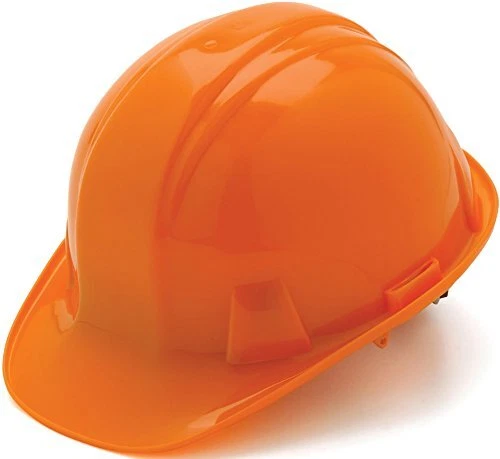 SL Series Cap Style Hard Hat Orange 6-Point Ratchet Suspension