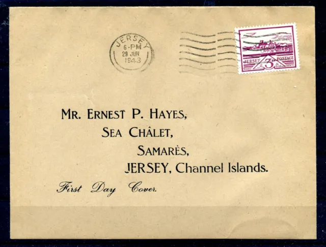 II. WK. JERSEY 1943 Nr 8 Brief (220329)