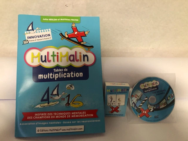 MULTIMALIN TABLES DE multiplication: cahier + jeu de carte + CD (1.803.
