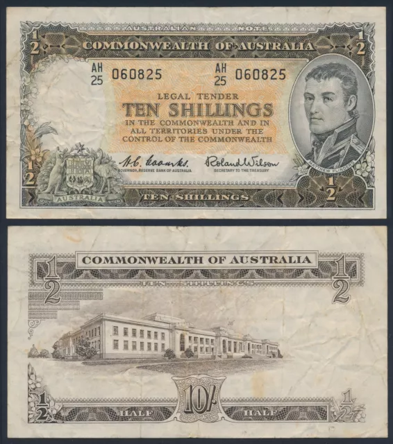 Australia: 1960-61 LAST ISSUE 10/- 10 Shillings Reserve Bank