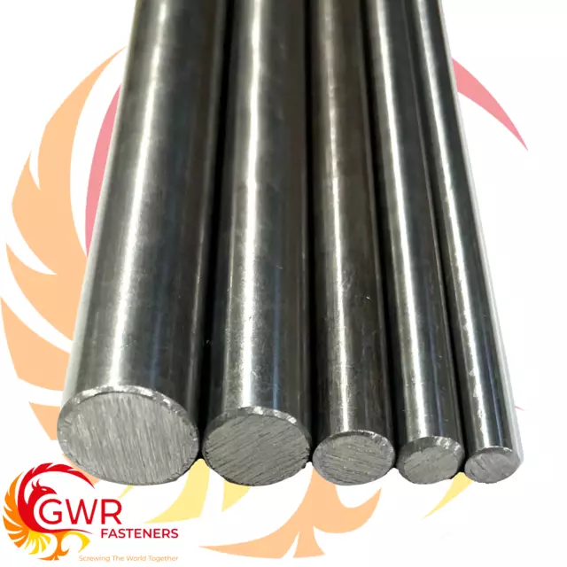 1/2" Bright Mild Steel Round Bar Rod En1A Various Lengths Solid Metal 230M07