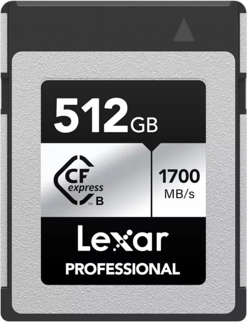 Lexar 512GB Professional Silver SE CFexpress Type B Memory Card - Photographers
