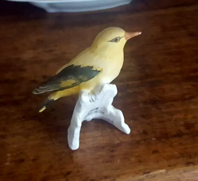 OISEAU PORCELAINE  GOEBEL  w.germany ....LORIOT D'EUROPE  ht 8 cm