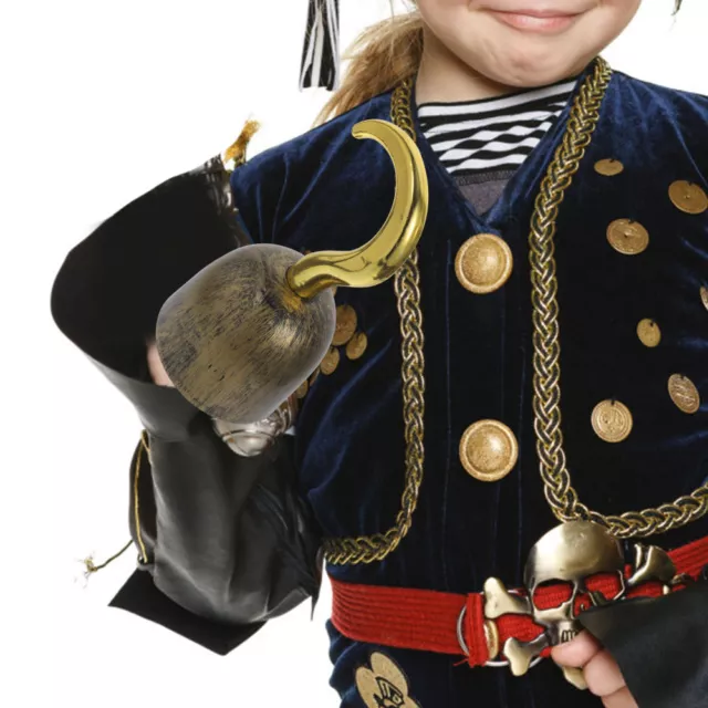 Pirate Hook Captain Hook, Pirates Costume Plastic Hand Hook for Halloween-JJ