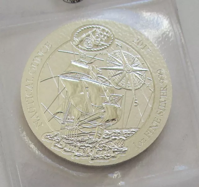 Rwanda 50 Amafaranga 2017 Ships Santa Maria 1 Oz Silver