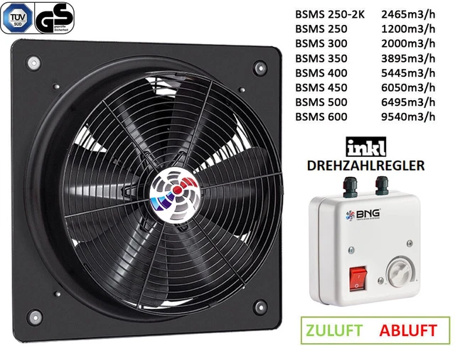 200mm Axial Gebläse Industrie Ventilator | 850m³/h | Wand Lüfter Für Abluft | Bad, Küche, Garage | Schwarz 80W 200mm Axial Gebläse Industrie Ventilator | 850m³/h | Wand Lüfter Für Abluft | Bad, Küche, Garage | Schwarz 80W