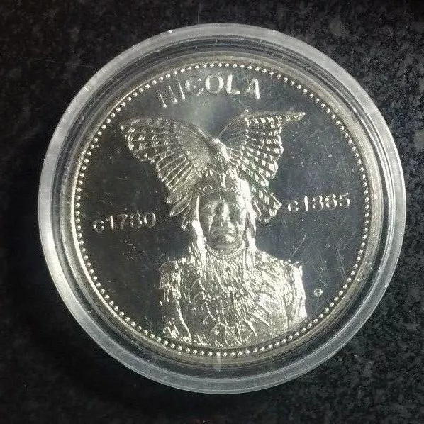 1978 British Columbia Okanagan Dollar Nicola~Proof like surfaces~