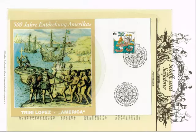 Briefmarken Schiffe und Seefahrer 1992 Deutschland 500 Jahre Entdeckung Amerikas