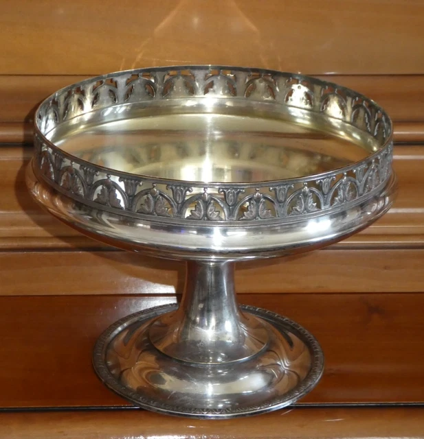 Coupe à fruit ancienne en métal argenté - Arts de la table