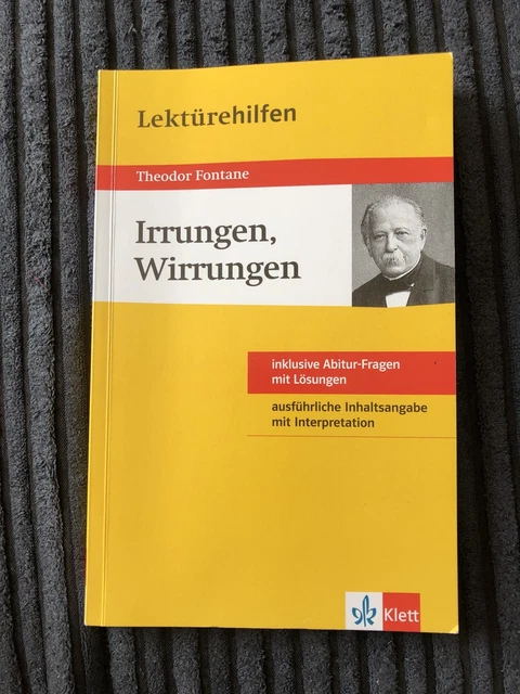 Klett Lektürehilfen „Irrungen, Wirrungen“ von Theodor Fontane