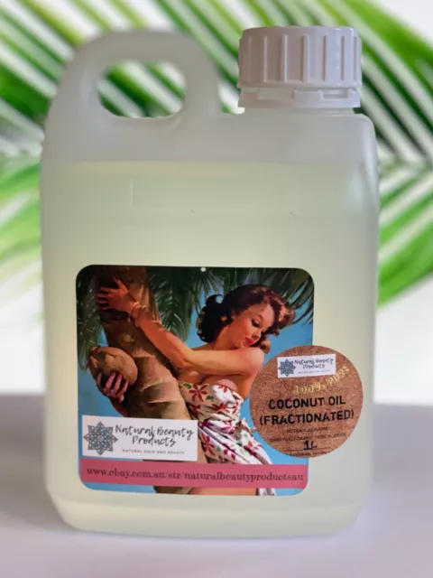 100% Pure Fractionated Coconut Oil -1 Litre- Liquid coconut-FREE SHIPPING- SALE!