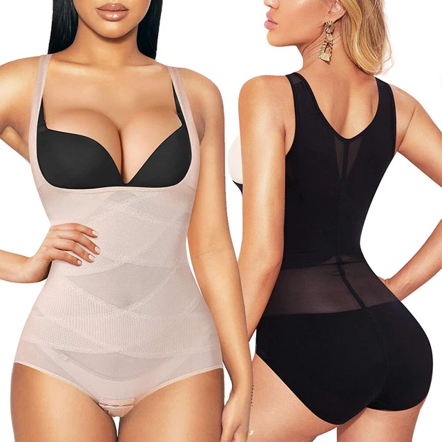 LADIES SLIMMING SHAPEWEAR Cross Compression abs Shaping Bodysuit Body Shaper  UK £14.99 - PicClick UK