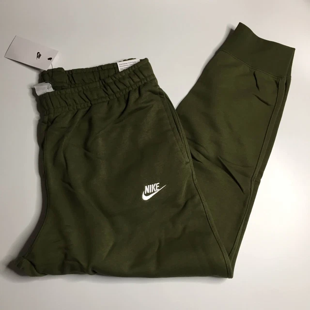 Nike Club Swoosh Joggers/Sweatpants  Rough Green/Wht Size X Large