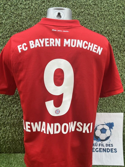 Maillot Bayern Munich 2014-2015 - Taille L, Rouge, Numéro 9 Lewandowski - Occasion