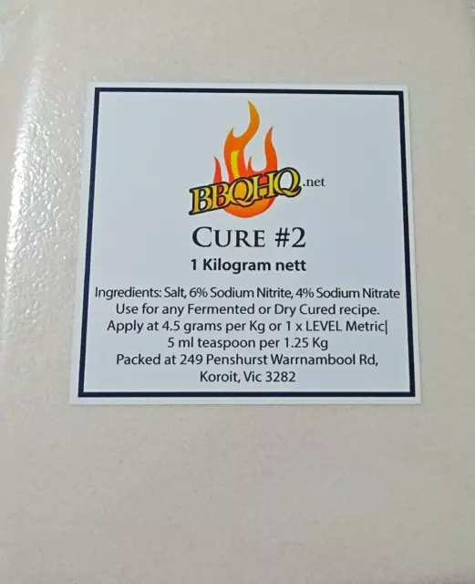 1 KG Cure #2 (6%+4%) Sausage Salami, InstaCure, Pink Curing - *EXPRESS