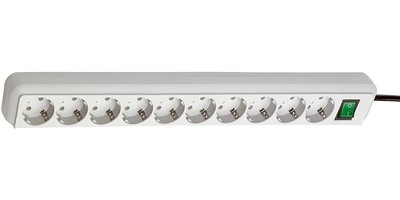 brennenstuhl Brennenstuhl 1150423 Eco-Line 4 Voie Blanc 1.5m 05VV-F 3G1.25 