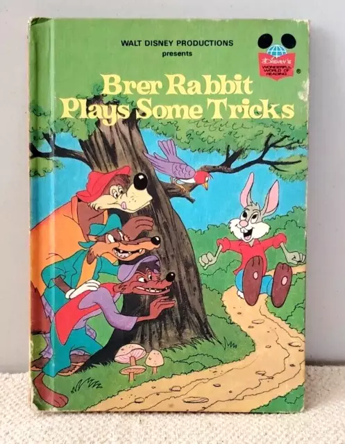 Walt Disney Productions Presents 'Brer Rabbit Plays Some Tricks' - Vtg Hc Book