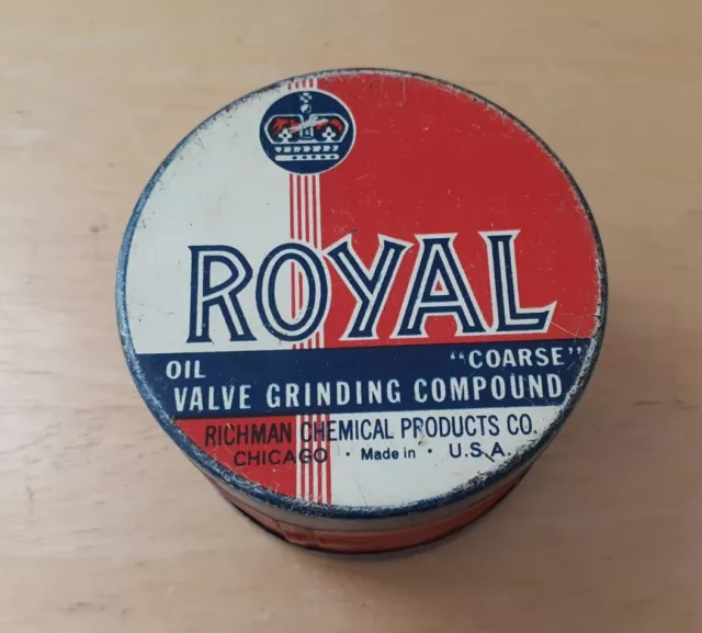 Vintage Valve Grinding Compound Tin With Lid (And Some Product)
