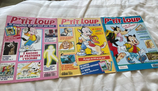 LOT DE 3 magazines "P'tit Loup" 1992 numero 42/44/47 EUR 3,00 - PicClick FR