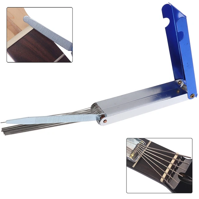 GUITAR NUT BRIDGE File Set Luthiers Tool Box for Guitar Mandolin Bass StringYD EUR 3,88