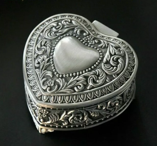 Tin Alloy Heart Music Box :   Ode To Joy