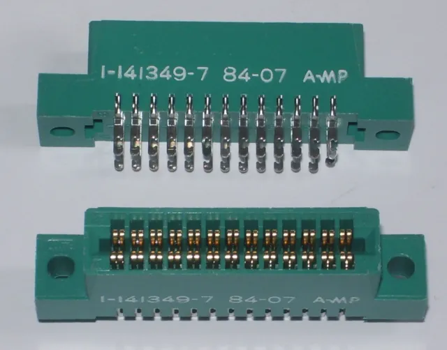 AMP 1-141349-7 : connecteur encartable 2x13 points, pas 2,54mm pour fils