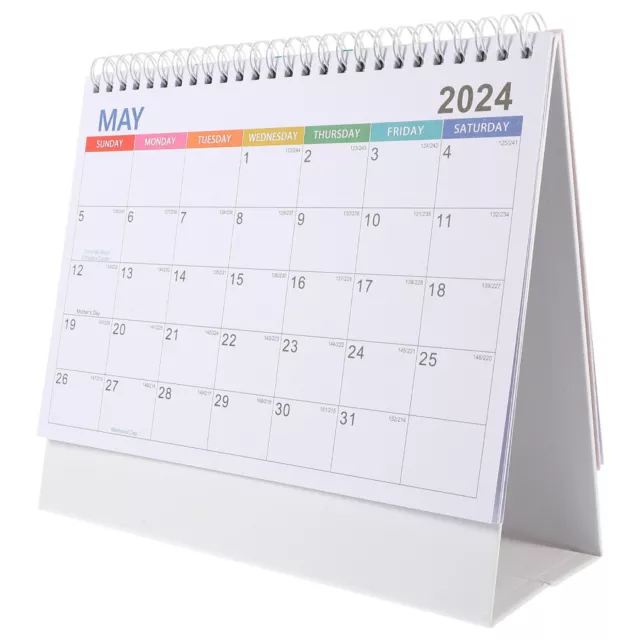 SMALL DESK CALENDAR 2025 standing flip 2025 Flipped Calendar Table