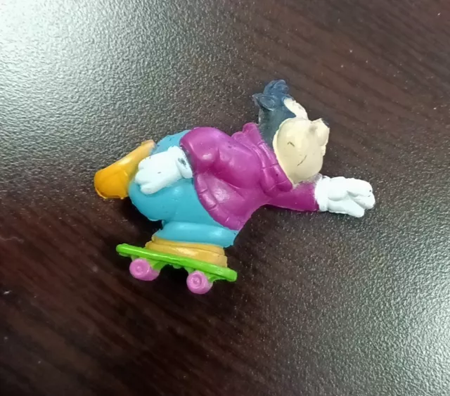 Disney PJ Pete Jr Goofy Goof Troop Skateboarding 1990's Small PVC Figurine Used