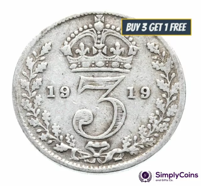 Silver Threepence - 1911 To 1919 George V - World War I - Choose Year/Date