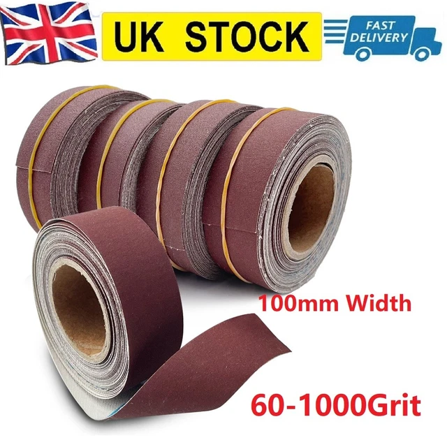 60-1000Grit Emery Cloth Roll Sandpaper Grinding Abrasive Paper Sanding Sheet