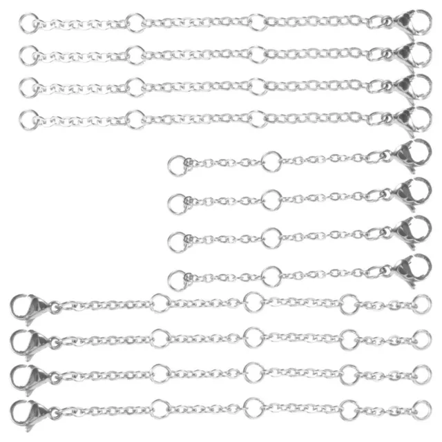 30pcs Extendeurs de chaîne Colliers Extendeurs de bijoux Extendeurs de chaîne 3