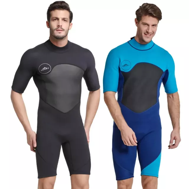 2MM Neoprene Wetsuit Swimming Scuba Diving Snorkeling Suit Short Sleeve Wetsuit