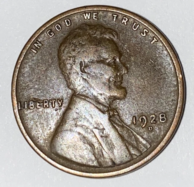 1 US Lincoln Wheat Cent Penny Roll 1928-D/1916-D (50 Coins) Old Vintage 6
