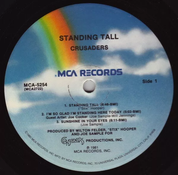 The Crusaders - Standing Tall (LP, Album) 3