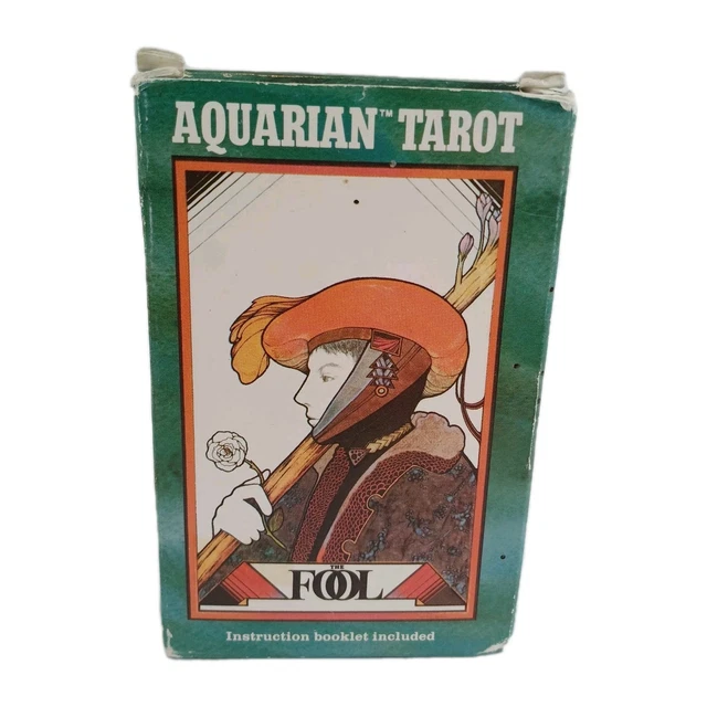 【Vintage】 THE AQUARIAN TAROT THE FOOL Vintage Aquarian Tarot Card Deck The Fool 1993 COMPLETE DECK