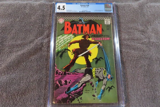 1967 DC Comics BATMAN #189 - 1st Silver Age appearance of SCARECROW - CGC 4.5