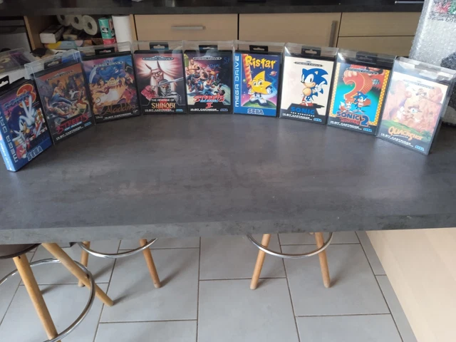 Lot de jeux megadrive complets.
