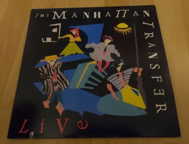 The Manhattan Transfer - live - LP Vinyl 1987 Printed in the USA