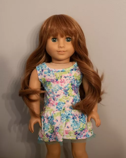 American Girl Doll Custom OOAK: Marie Grace Mold/Eyes, Auburn Wig with Bangs 3