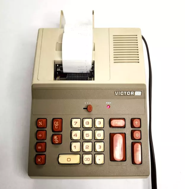 Vintage Victor 100 Adding Machine Calculator Tested Working Japan See Video