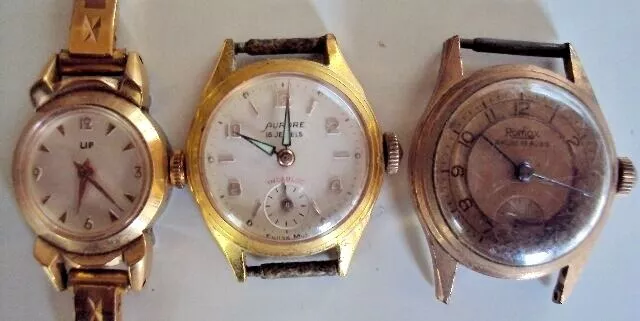 Lot De Trois Montres Mécaniques Pour  Femme