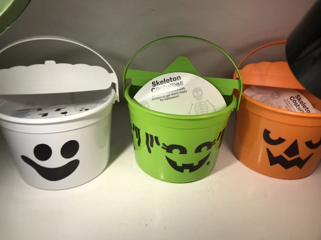 2022 McDONALD'S Halloween Bucket Pail Classic Boo Buckets HAPPY MEAL TOYS Set