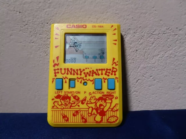 Sehr seltenes & Vintage Casio Funny Waiter CG-118 A Handheld Game voll...